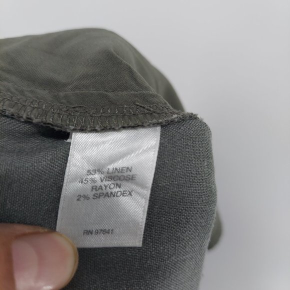 j jill pants ladies size Large linen stretch oversized waist - Picture 9 of 9